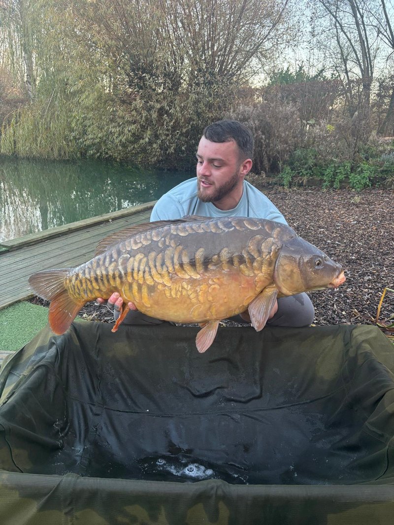 Toby Moran with a 32lb Mirror caught at the start of December
