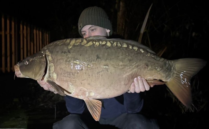 Lewis Jefferies with a 25lb+ Mirror from Cherry Springs